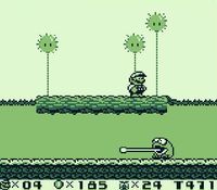 une photo d'Ã©cran de Super Mario Land 2 sur Nintendo Game Boy